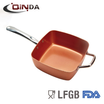 Aluminum 5QT Non-stick square Frying Pan